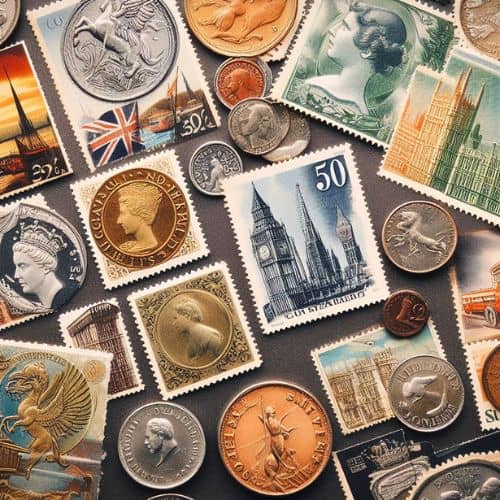 Antique Coins & Stamps collection | Vintiques.co.uk | Antiques & Vintage Emporium | Buy Sale Vintage Antiques in UK